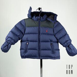 Polo Ralph Lauren Baby Boys Hooded Jacket + Mittens - Navy+Black